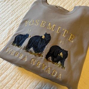brandy melville yosemite embroidered crew